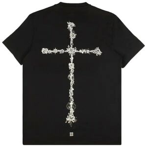 $795 GIVENCHY Cross Tee Mens Oversized Medium Black NWOT